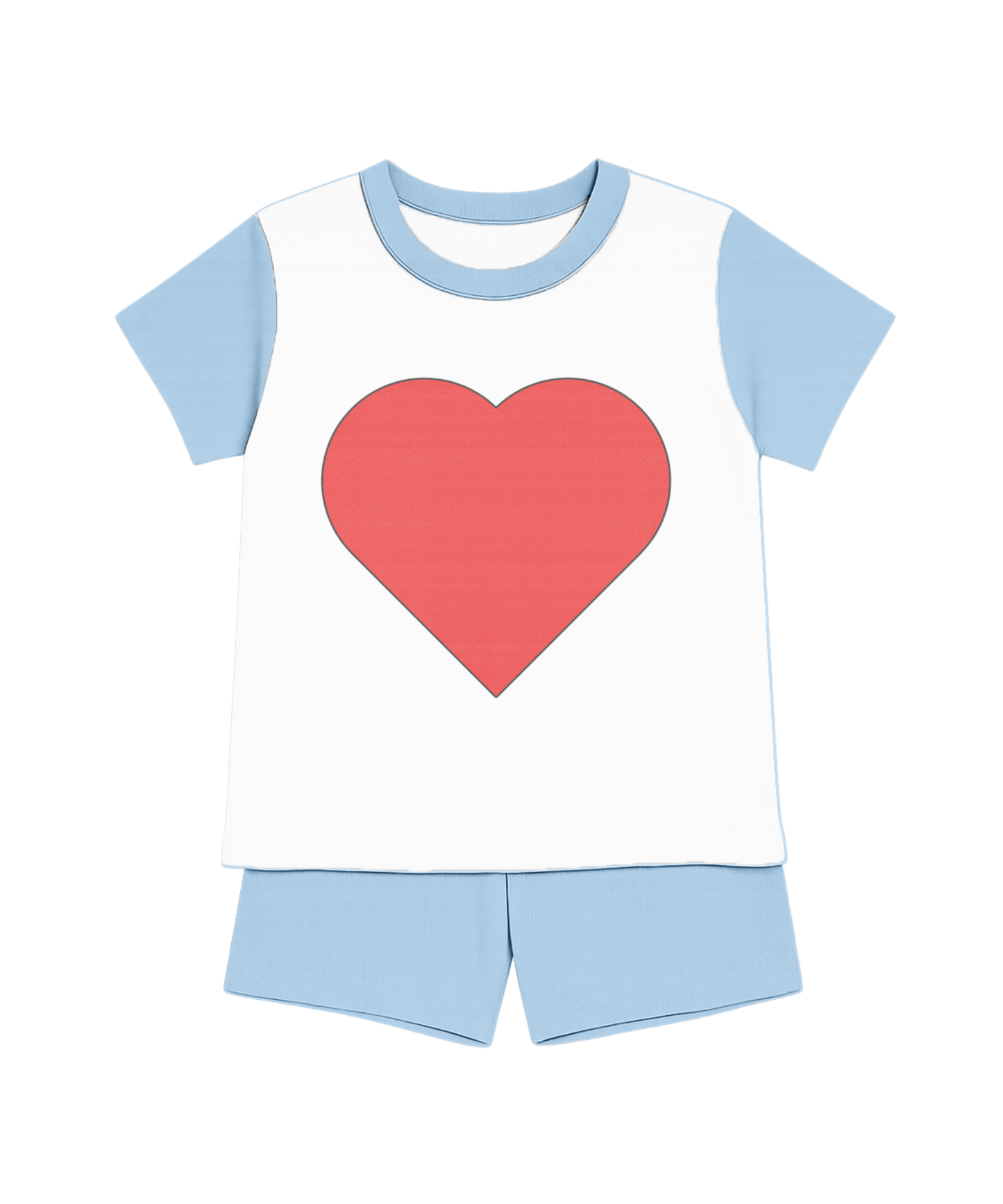 Kids’ Heart-Print Pajamas – Cute & Comfy Children’s Sleepwear